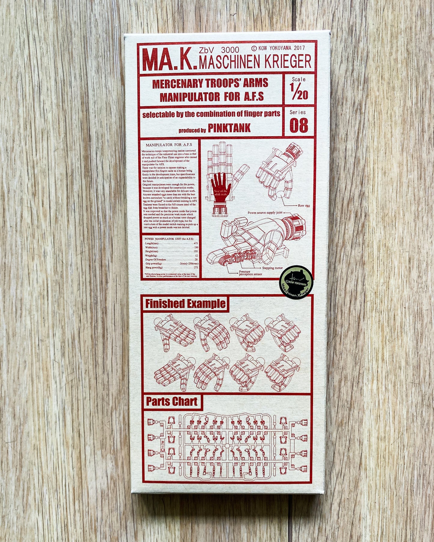Ma.K. 1/20 Mercenary Troops' Arms Manipulator for A.F.S — Kit Only