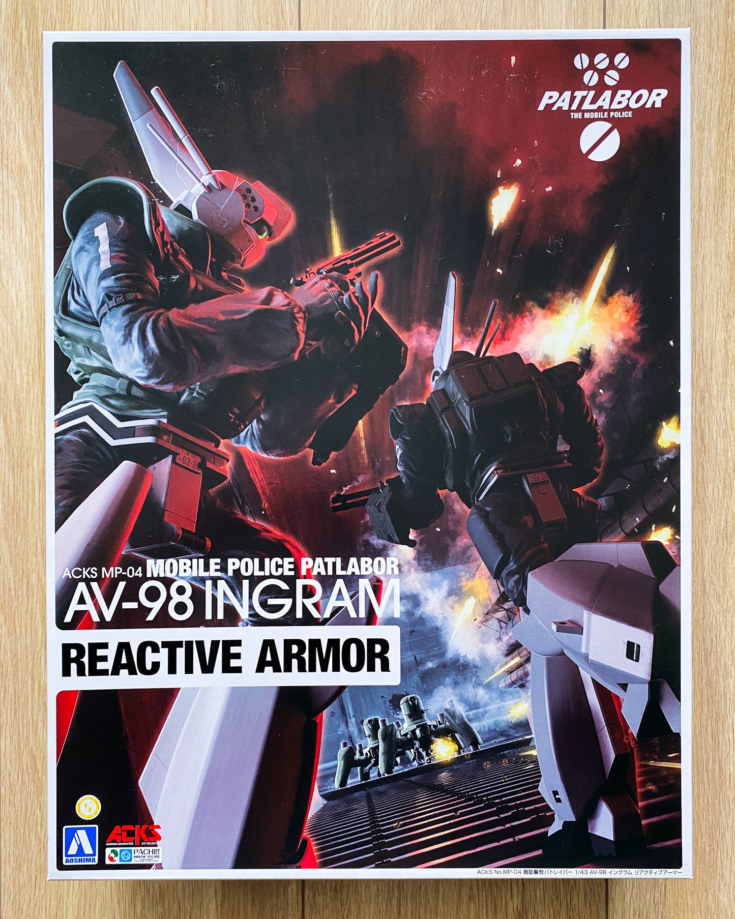 Aoshima ACKS 1/43 Patlabor AV-98 INGRAM Reactive Armor — Kit Only