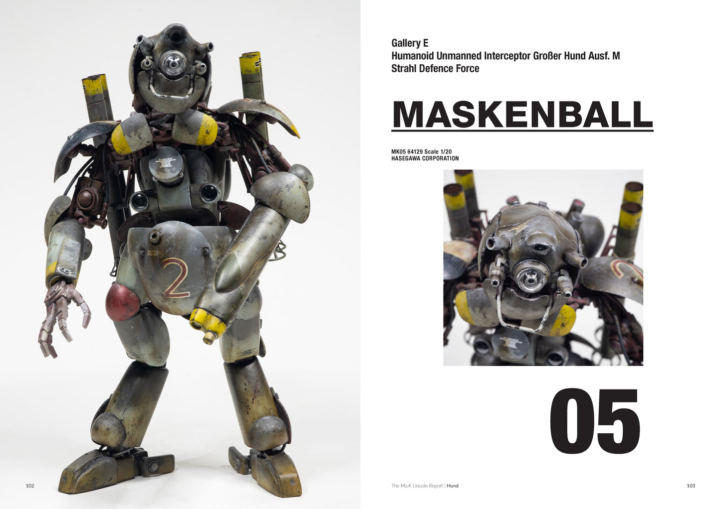 Hasegawa 1/20 Maschinen Krieger MASKENBALL (Großer Hund Variant)
