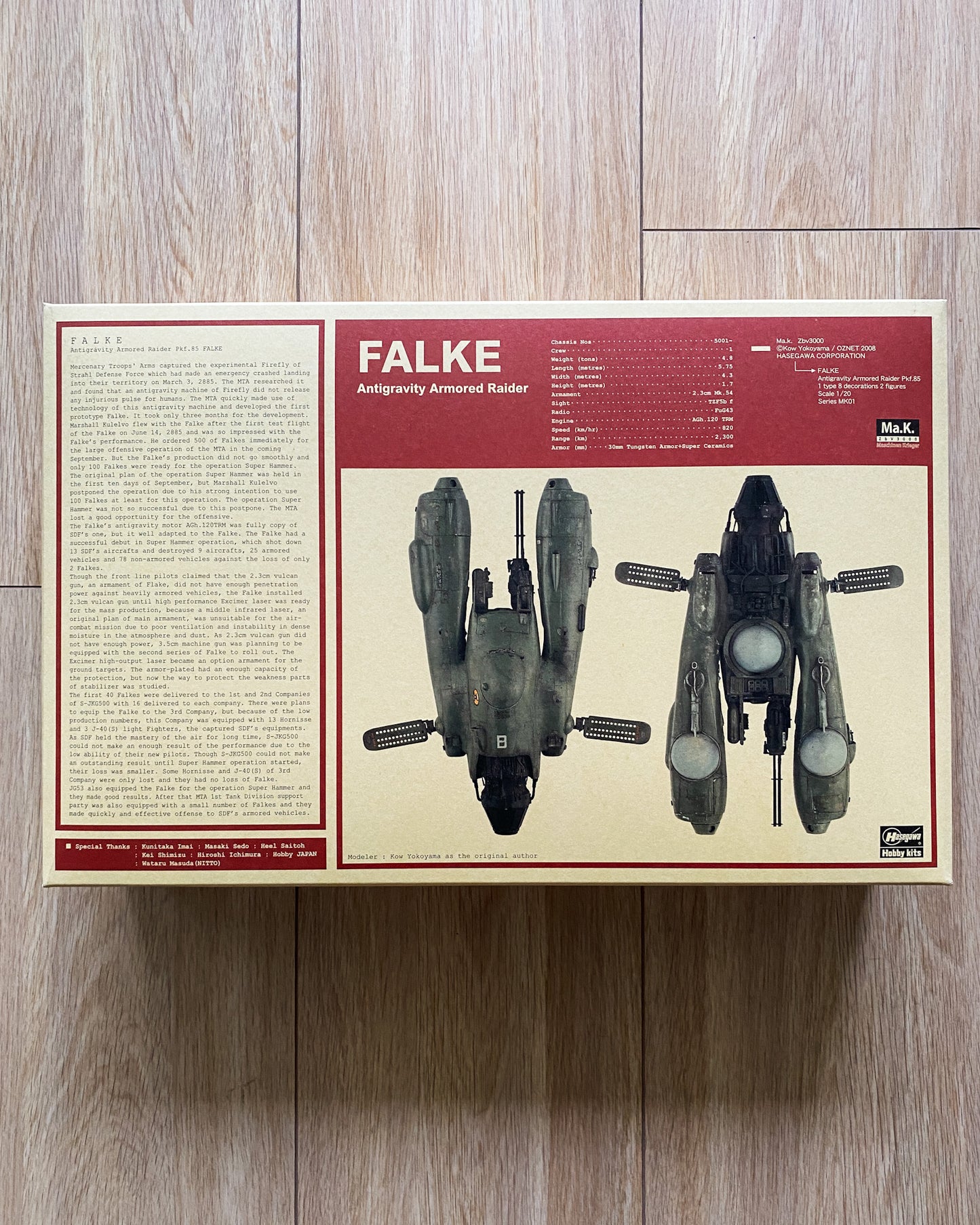 Hasegawa 1/20 Ma.K. FALKE — Early Production Type